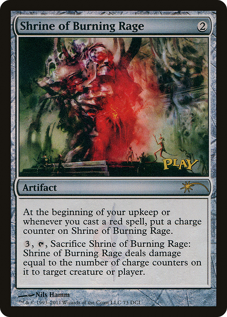 Shrine of Burning Rage (WPN-073) - DCI Promos | Grognard Games