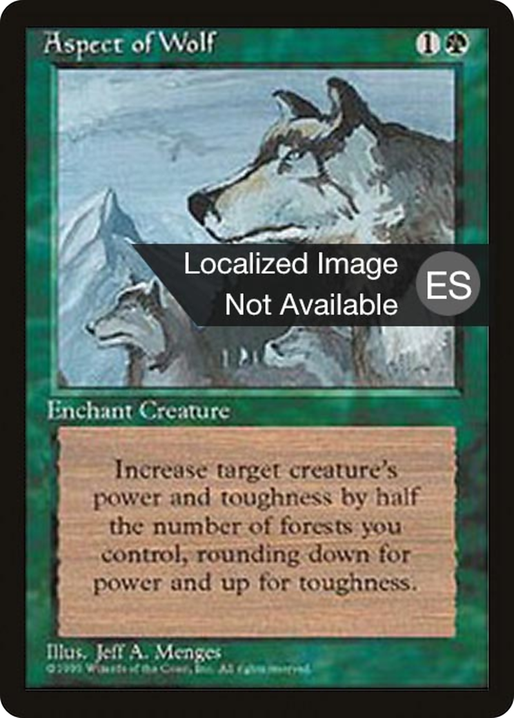 Aspect of Wolf [Fourth Edition (Foreign Black Border)] | Grognard Games