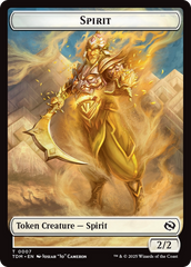 Spirit (0006) // Spirit (0007) Double-Sided Token [Tarkir: Dragonstorm Tokens] | Grognard Games