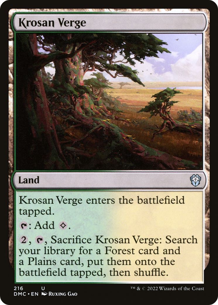 Krosan Verge [Dominaria United Commander] | Grognard Games