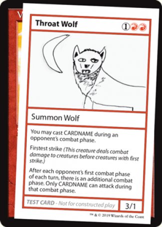 Throat Wolf (2021 Edition) [Mystery Booster Playtest Cards] | Grognard Games