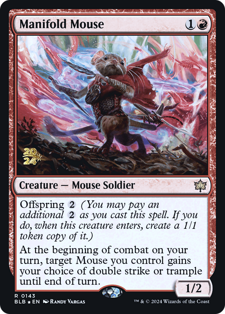 Manifold Mouse [Bloomburrow Prerelease Promos] | Grognard Games