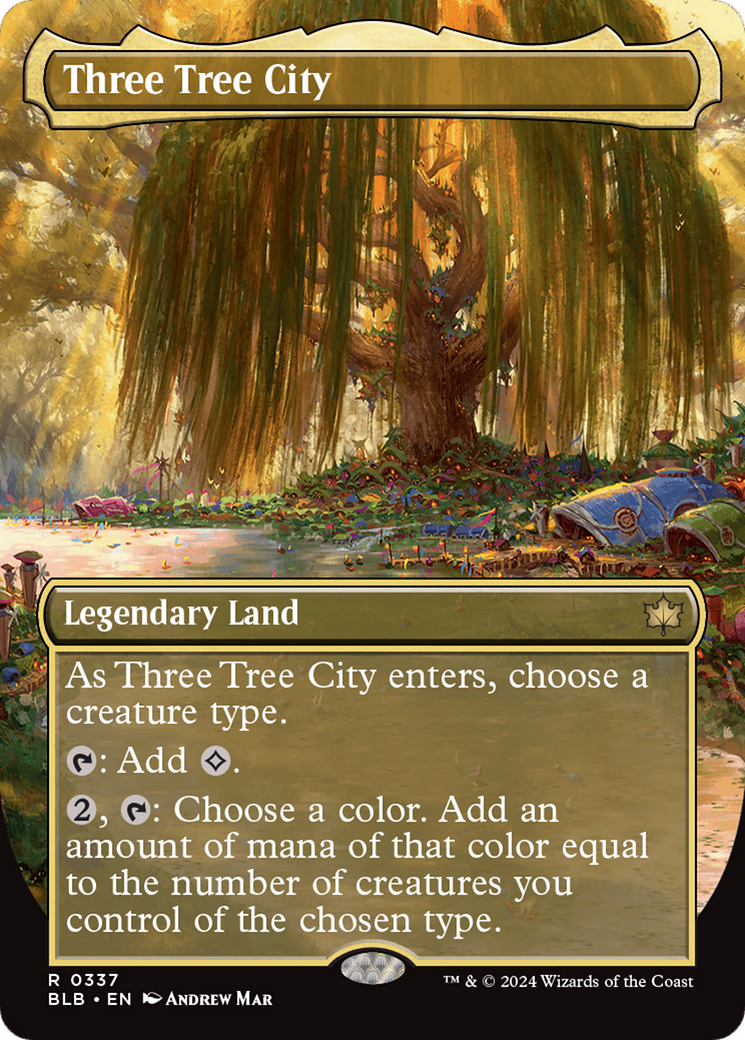 Three Tree City (Borderless) (0337) [Bloomburrow] | Grognard Games
