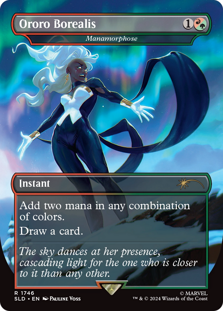 Manamorphose (SLD-1746) - Secret Lair Drop / Ororo Borealis (Borderless) Foil | Grognard Games