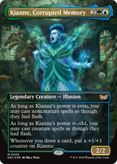Kianne, Corrupted Memory (Borderless) [Duskmourn: House of Horror Commander] | Grognard Games