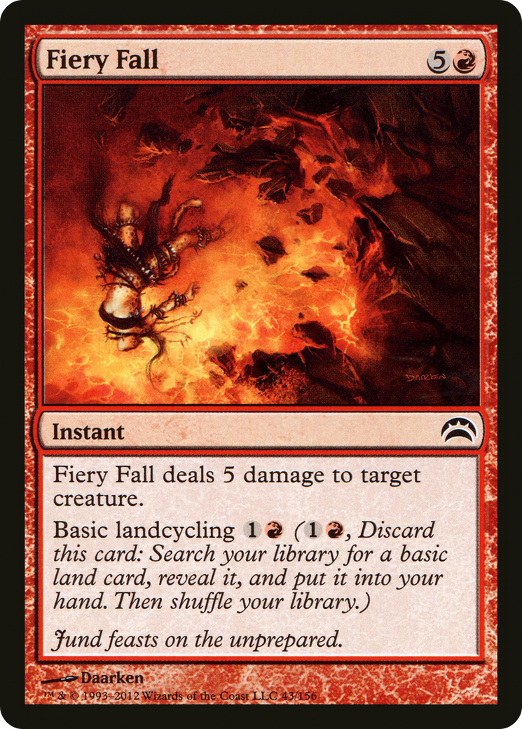 Fiery Fall (PC2-043) - Planechase 2012 Foil | Grognard Games