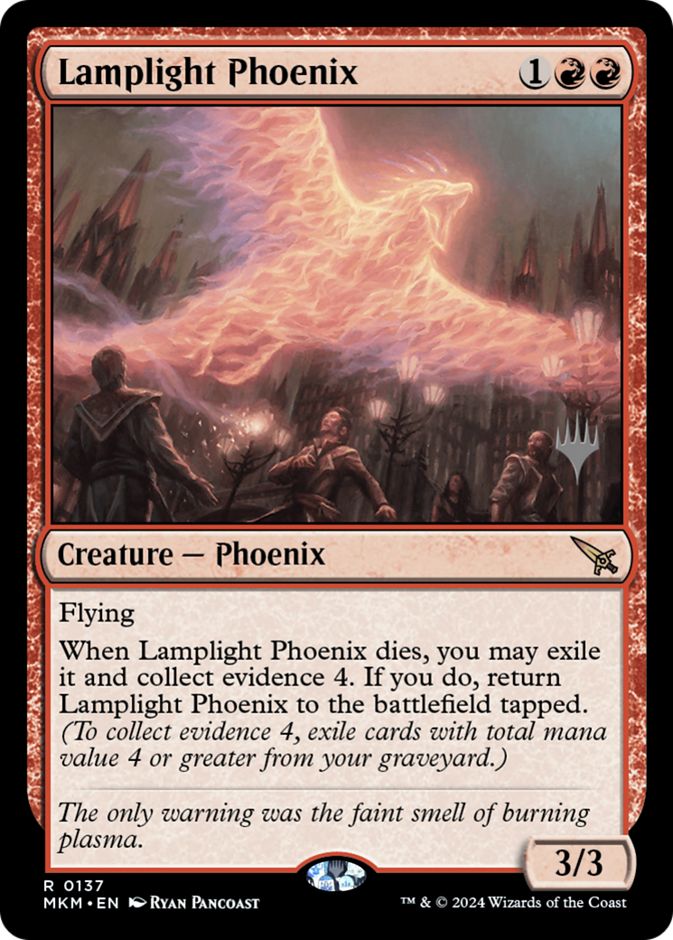 Lamplight Phoenix (Promo Pack) [Murders at Karlov Manor Promos] | Grognard Games