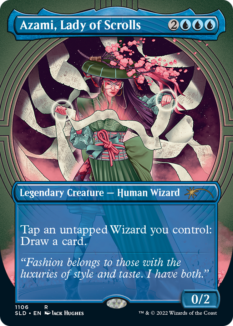 Azami, Lady of Scrolls (Borderless) [Secret Lair Drop Series] | Grognard Games