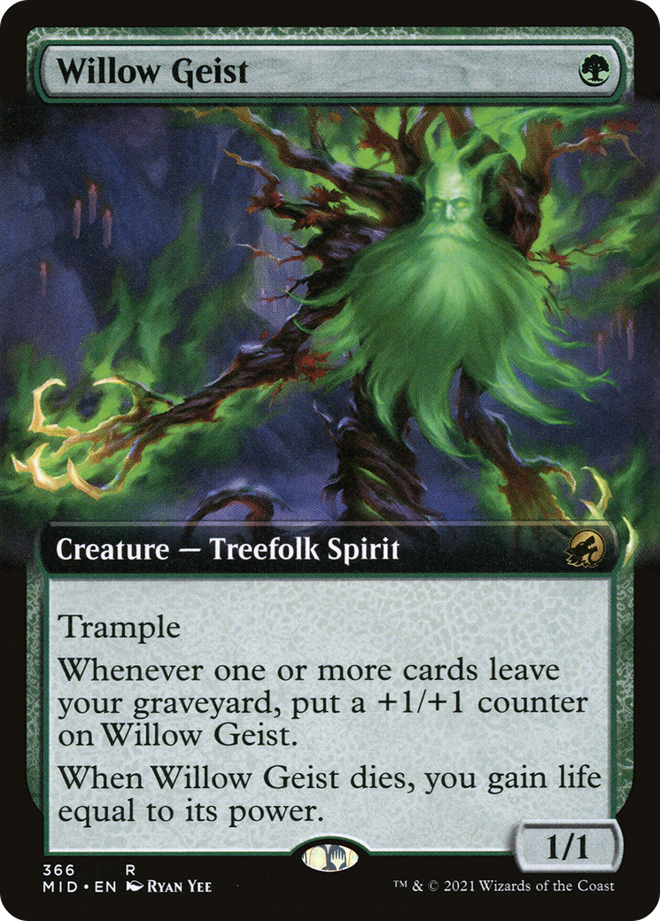 Willow Geist (Extended) [Innistrad: Midnight Hunt] | Grognard Games