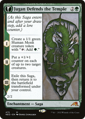 Jugan Defends the Temple // Remnant of the Rising Star (Extended Art) [Kamigawa: Neon Dynasty] | Grognard Games