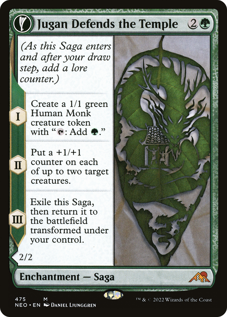 Jugan Defends the Temple // Remnant of the Rising Star (Extended Art) [Kamigawa: Neon Dynasty] | Grognard Games
