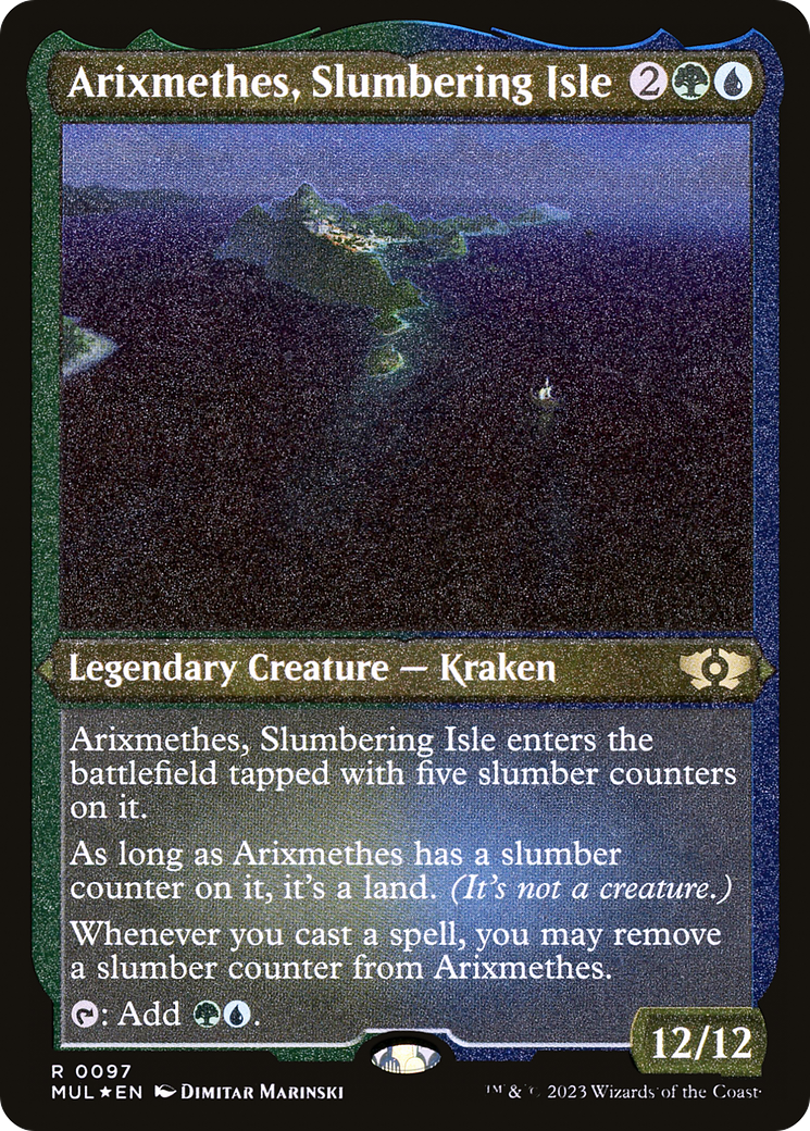 Arixmethes, Slumbering Isle (Foil Etched) (MUL-097) - Multiverse Legends Foil | Grognard Games
