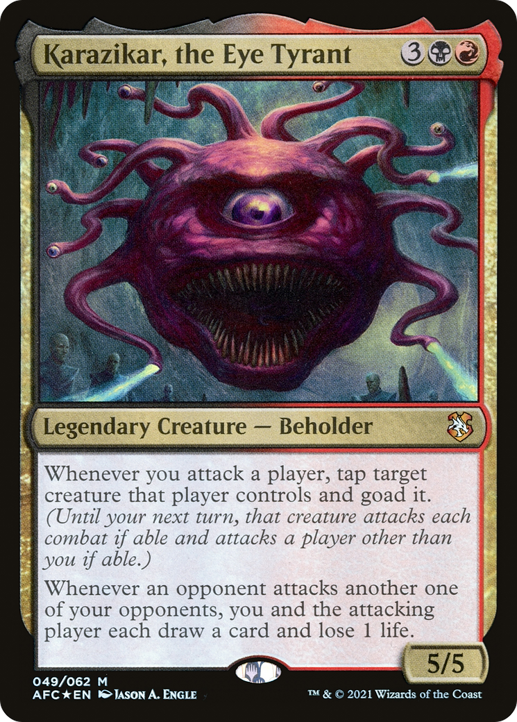 Karazikar, the Eye Tyrant [Dungeons & Dragons: Adventures in the Forgotten Realms Commander] | Grognard Games