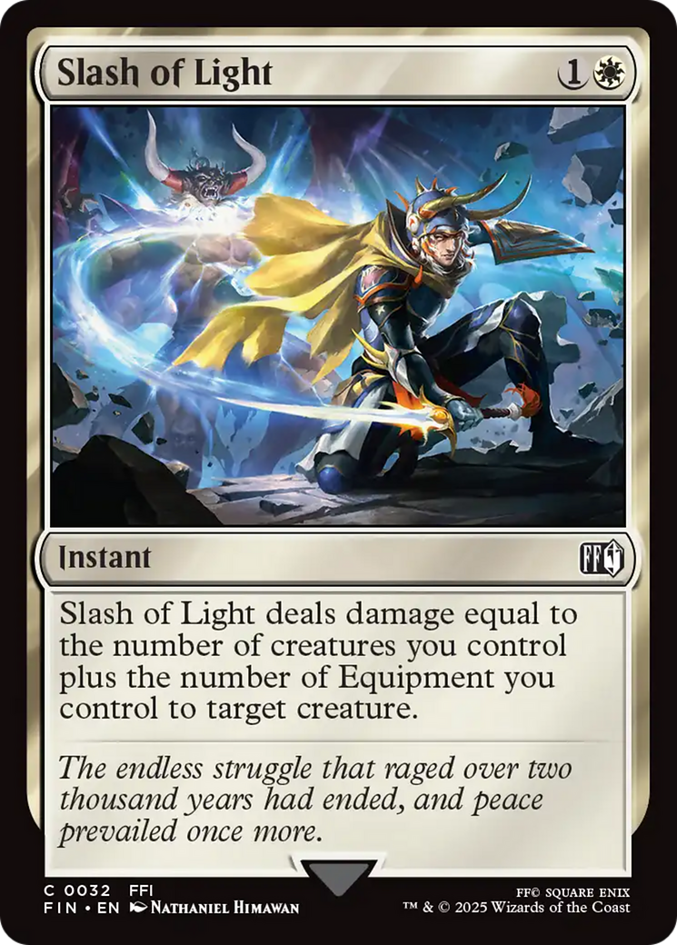 Slash of Light (FIN-032) - FINAL FANTASY Foil | Grognard Games