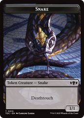 Snake // Myr Double-Sided Token [Tarkir: Dragonstorm Commander Tokens] | Grognard Games