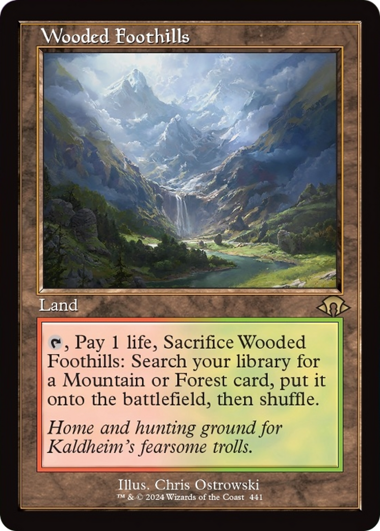 Wooded Foothills (Retro) [Modern Horizons 3] | Grognard Games