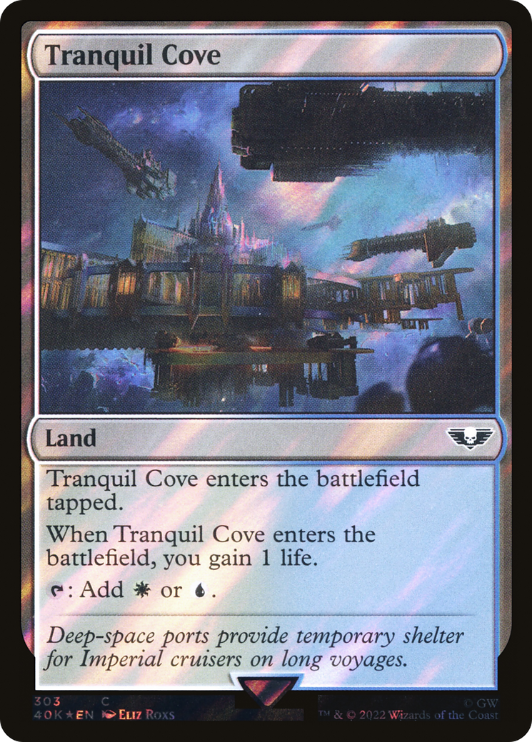 Tranquil Cove (Surge Foil) [Universes Beyond: Warhammer 40,000] | Grognard Games