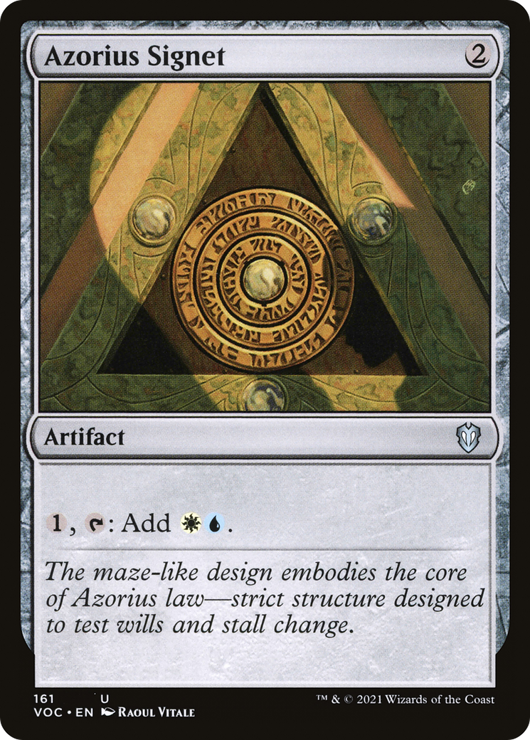 Azorius Signet [Innistrad: Crimson Vow Commander] | Grognard Games