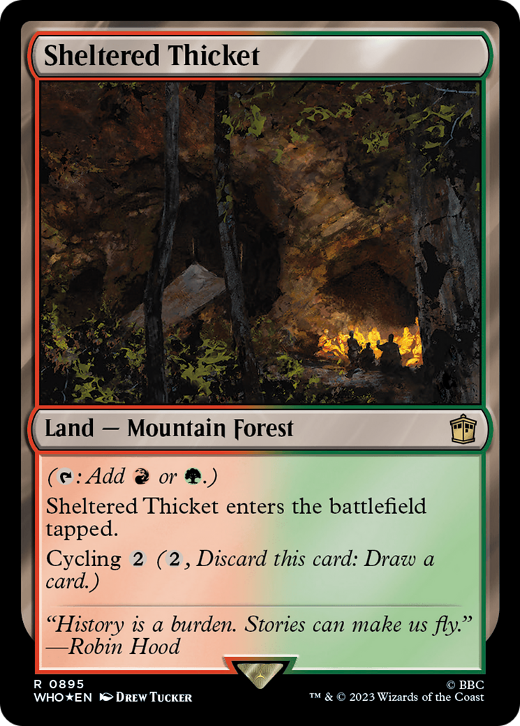 Sheltered Thicket (Surge Foil) [Doctor Who] | Grognard Games