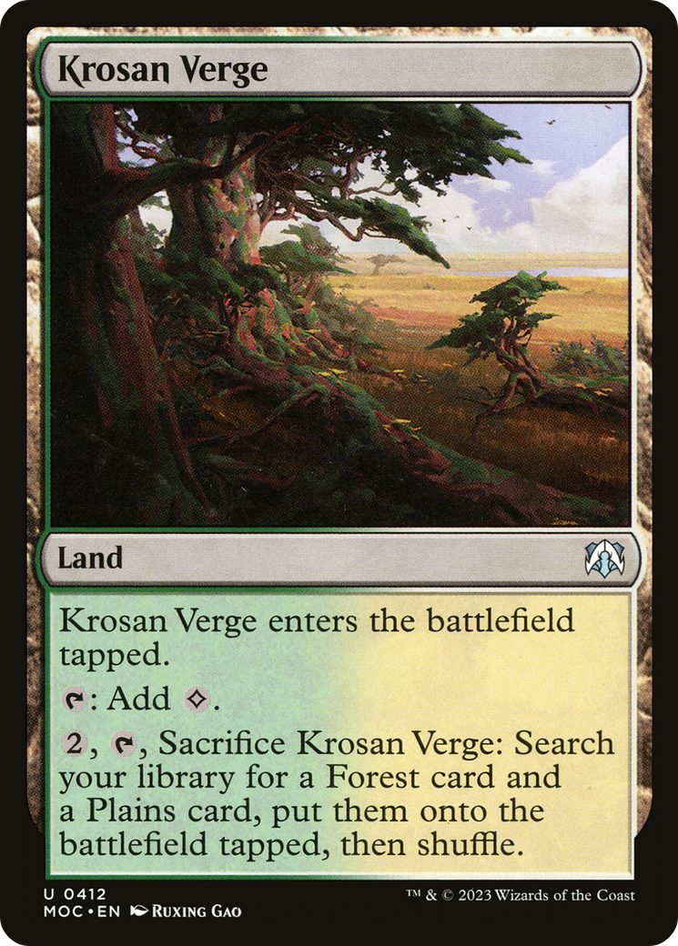 Krosan Verge [March of the Machine Commander] | Grognard Games