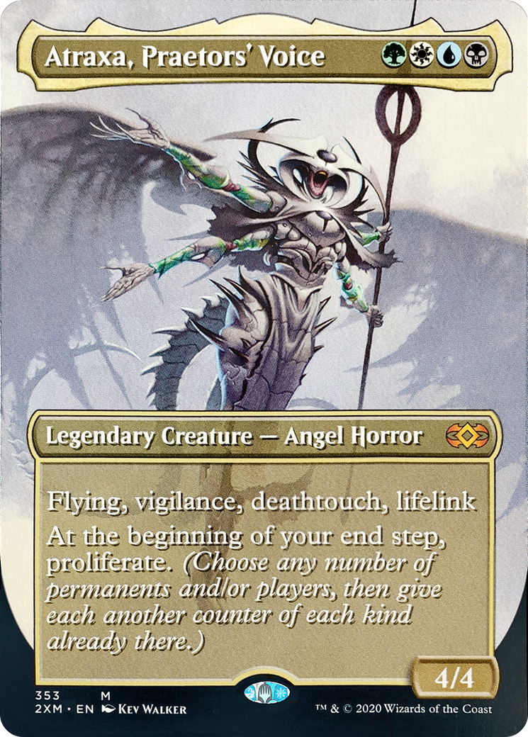 Atraxa, Praetors' Voice (Toppers) [Double Masters Extended Art] | Grognard Games