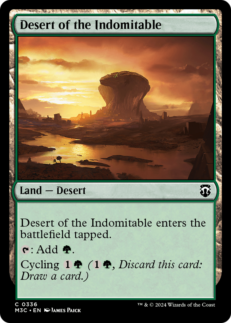 Desert of the Indomitable (Ripple Foil) [Modern Horizons 3 Commander] | Grognard Games