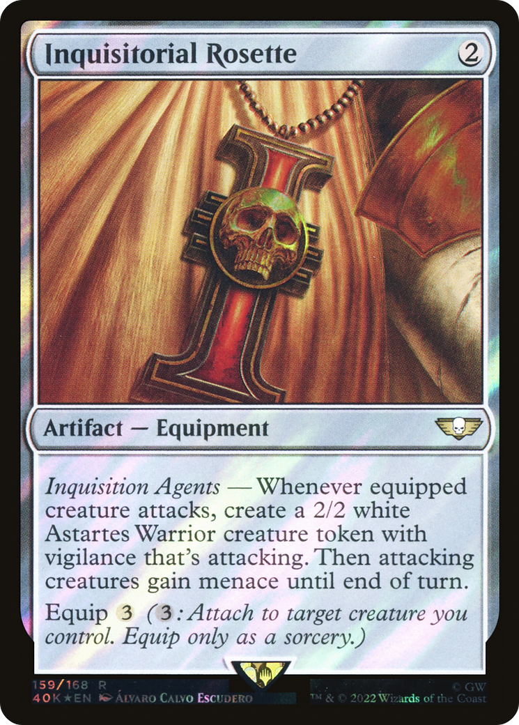 Inquisitorial Rosette (Surge Foil) [Universes Beyond: Warhammer 40,000] | Grognard Games