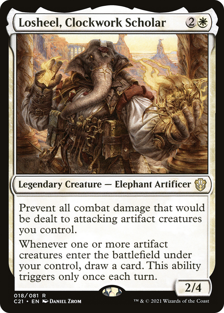 Losheel, Clockwork Scholar [Commander 2021] | Grognard Games