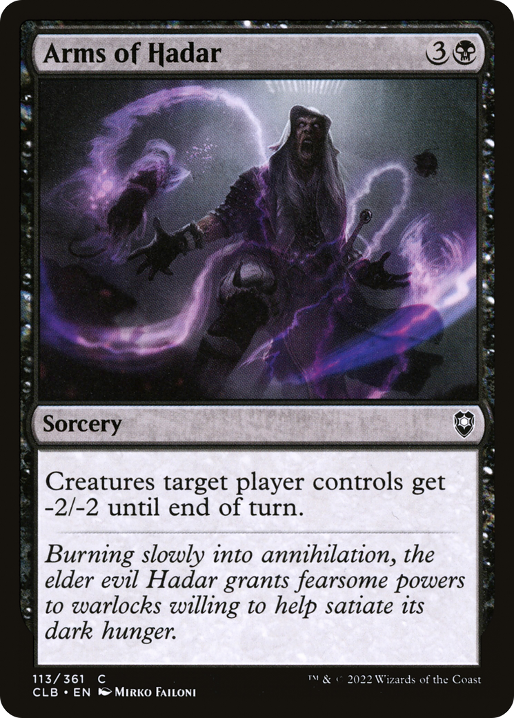 Arms of Hadar [Commander Legends: Battle for Baldur's Gate] | Grognard Games