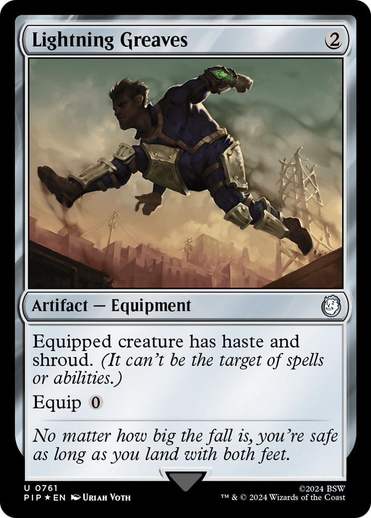Lightning Greaves (Surge Foil) [Fallout] | Grognard Games