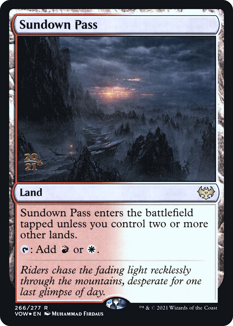 Sundown Pass [Innistrad: Crimson Vow Prerelease Promos] | Grognard Games