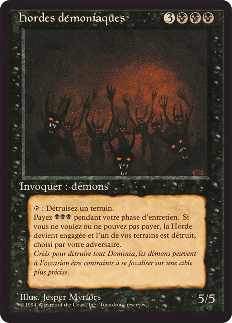 Demonic Hordes [Foreign Black Border] | Grognard Games