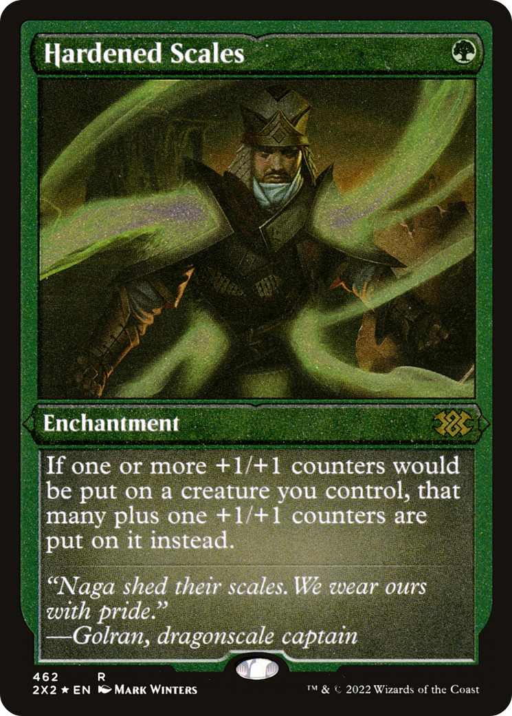 Hardened Scales (Foil Etched) (2X2-462) - Double Masters 2022 Foil | Grognard Games