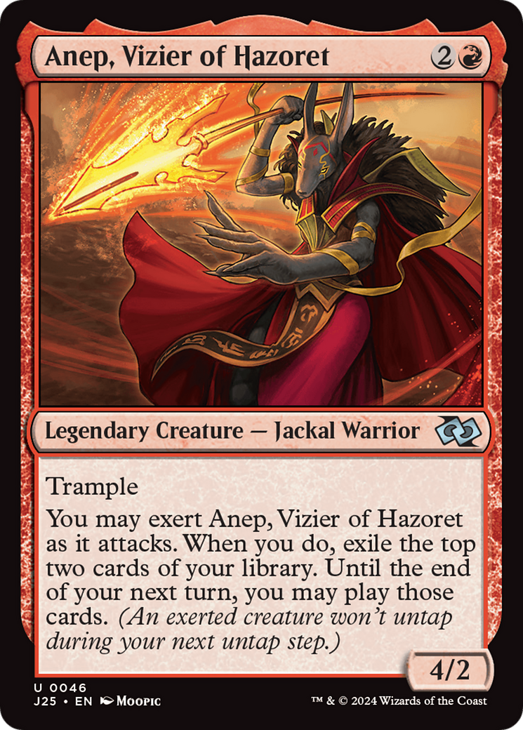 Anep, Vizier of Hazoret (Anime) [Foundations Jumpstart] | Grognard Games