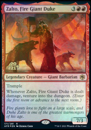 Zalto, Fire Giant Duke [Dungeons & Dragons: Adventures in the Forgotten Realms Prerelease Promos] | Grognard Games