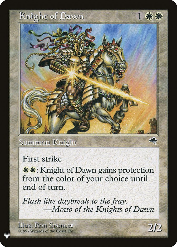 Knight of Dawn [Mystery Booster] | Grognard Games