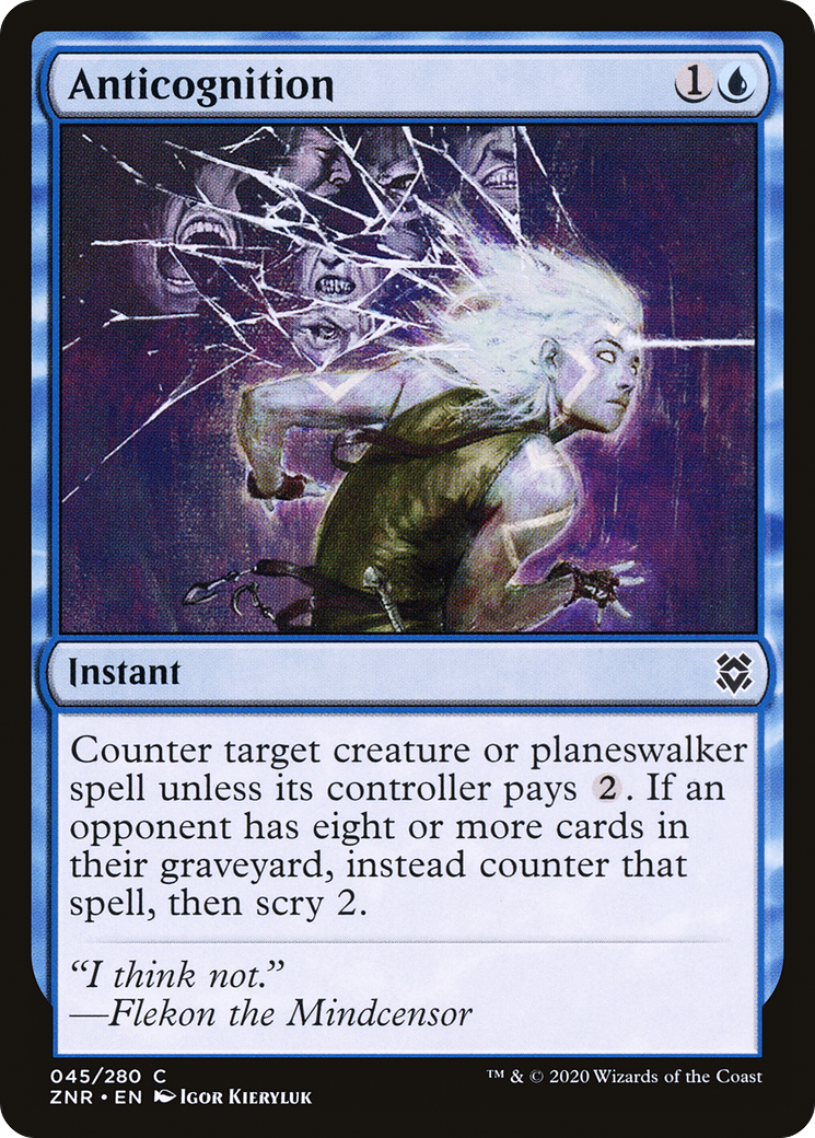 Anticognition [Zendikar Rising] | Grognard Games