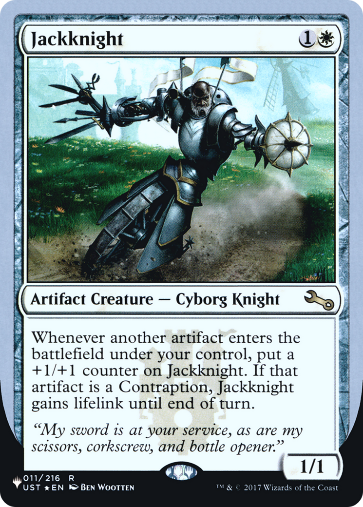 Jackknight (Unfinity Foil Edition) [The List] | Grognard Games