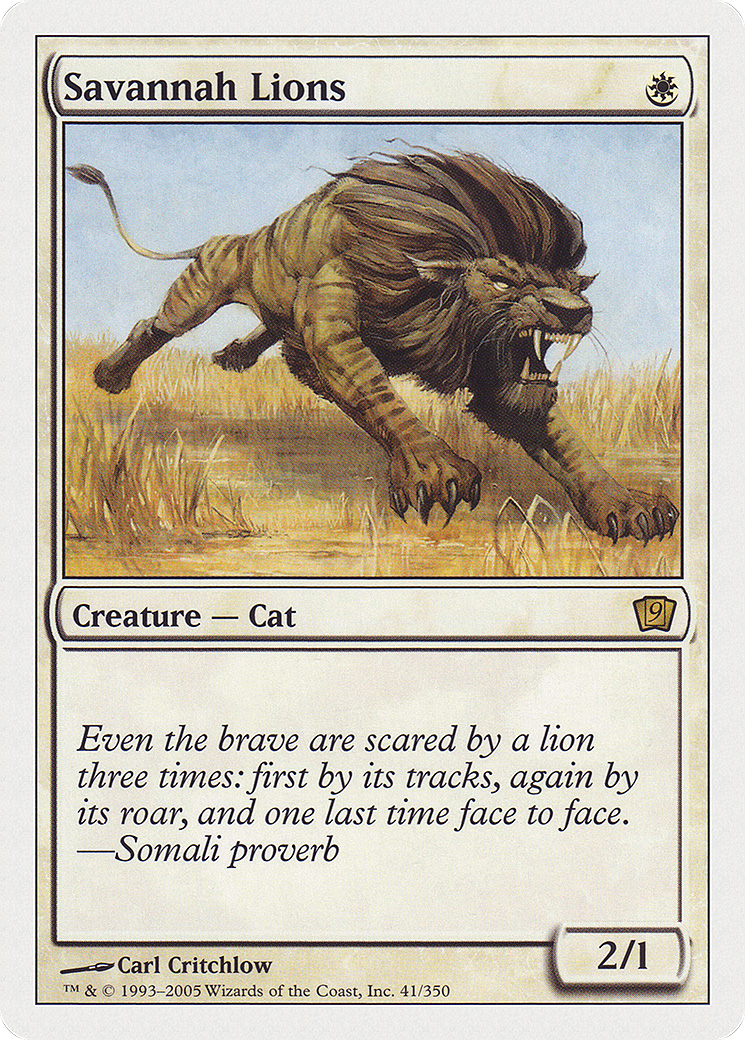 Savannah Lions [Ninth Edition] | Grognard Games