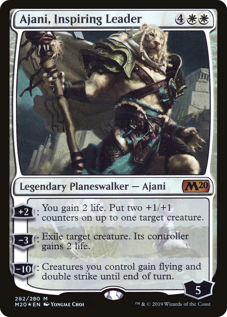 Ajani, Inspiring Leader [Core Set 2020] | Grognard Games