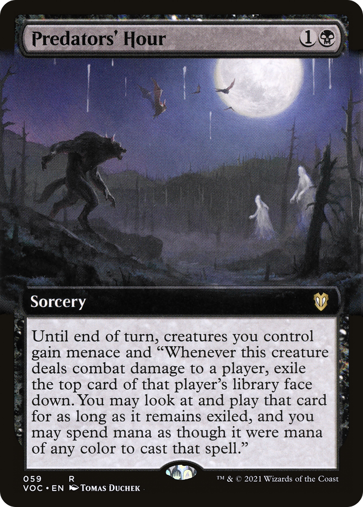 Predators' Hour (Extended) [Innistrad: Crimson Vow Commander] | Grognard Games