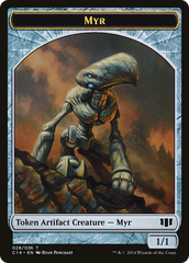 Myr // Pentavite Double-sided Token [Commander 2014 Tokens] | Grognard Games