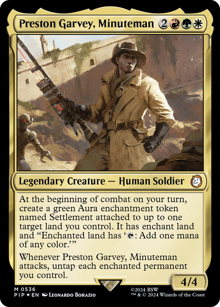 Preston Garvey, Minuteman (Surge Foil) [Fallout] | Grognard Games