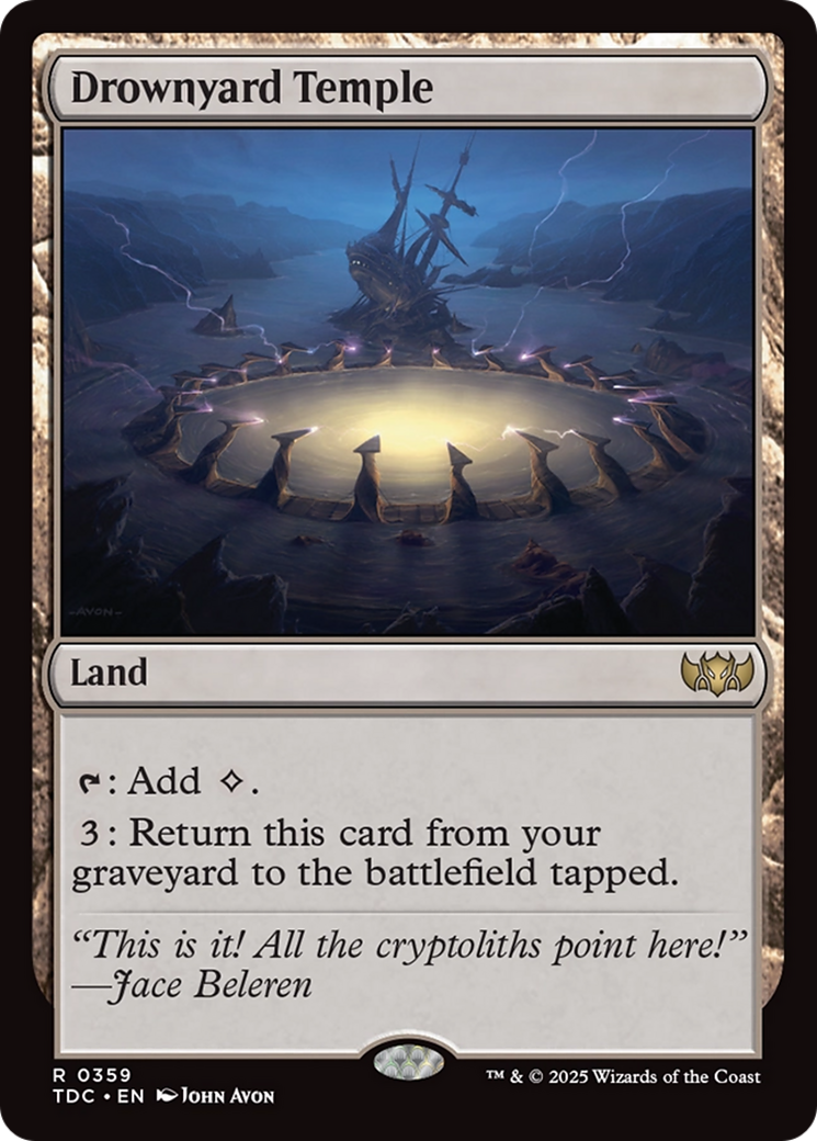 Drownyard Temple [Tarkir: Dragonstorm Commander] | Grognard Games