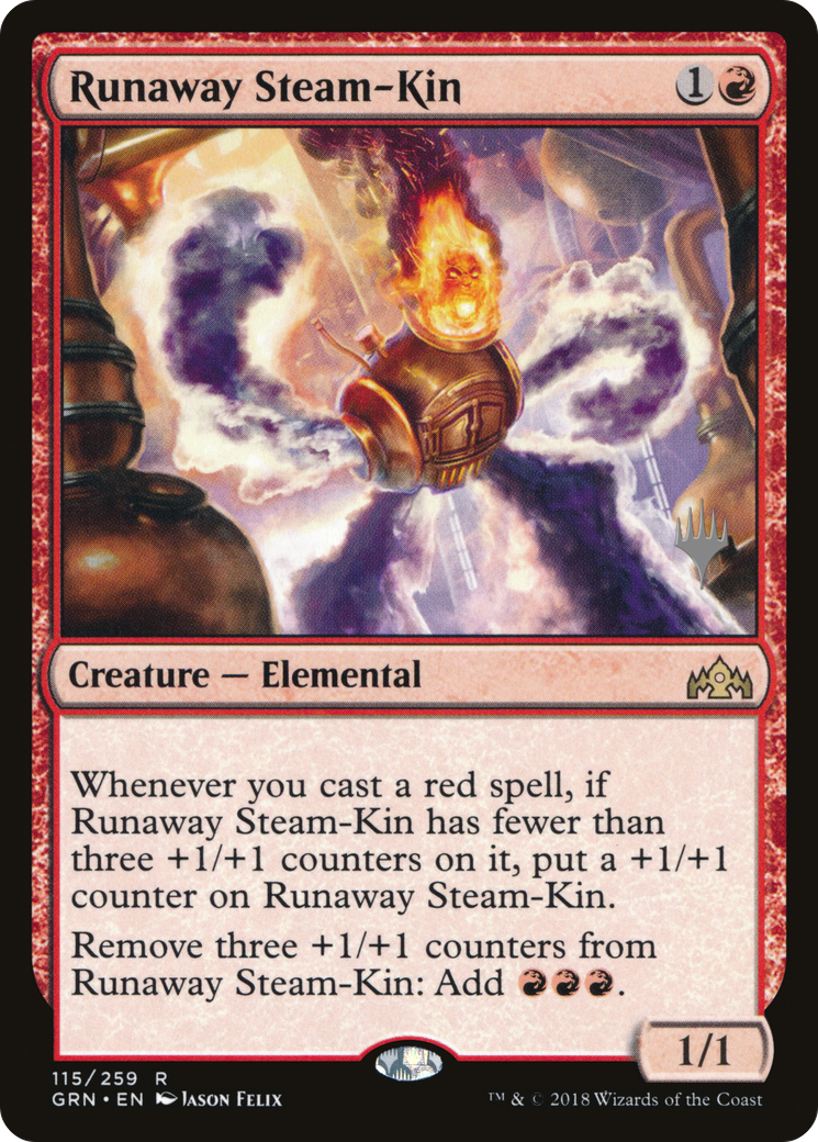 Runaway Steam-Kin (Promo Pack) [Guilds of Ravnica Promos] | Grognard Games