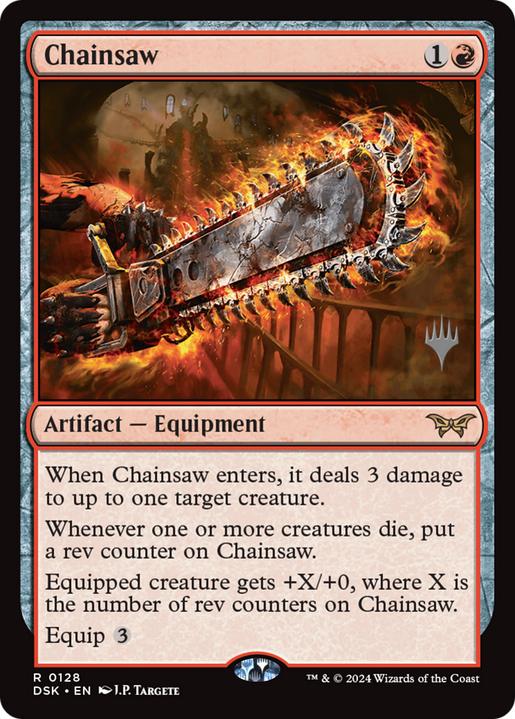 Chainsaw (Promo Pack) [Duskmourn: House of Horror Promos] | Grognard Games