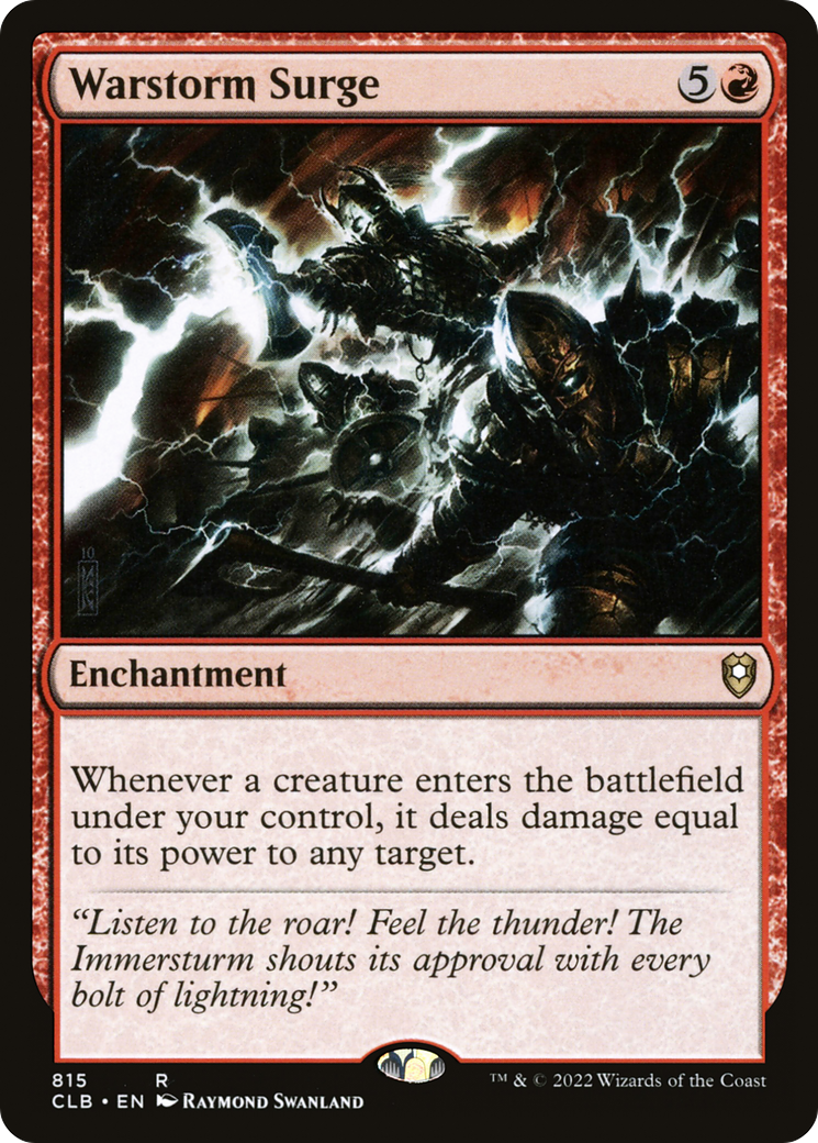 Warstorm Surge [Commander Legends: Battle for Baldur's Gate] | Grognard Games