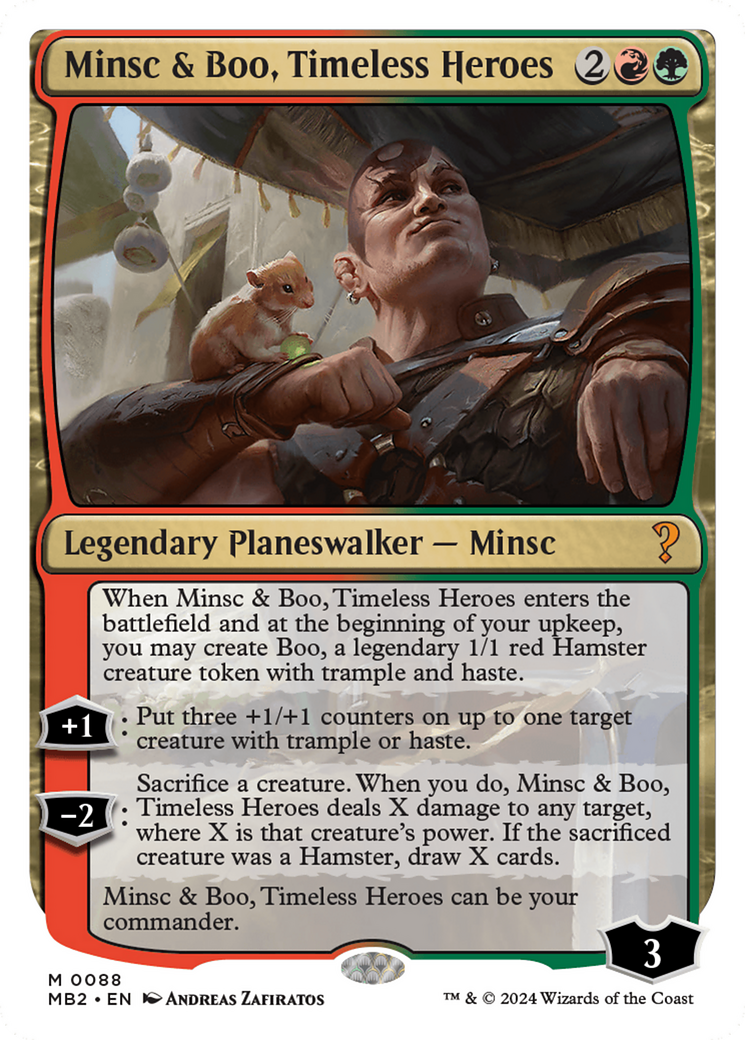 Minsc & Boo, Timeless Heroes (White Border) [Mystery Booster 2] | Grognard Games