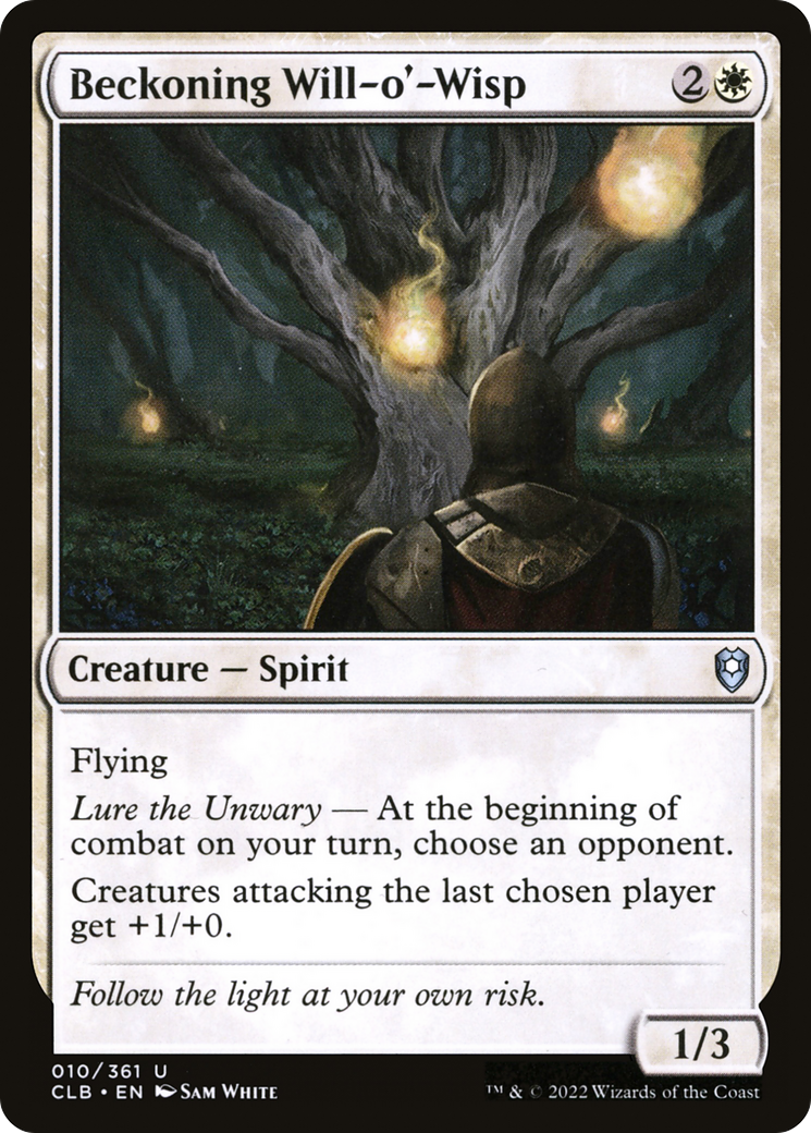 Beckoning Will-o'-Wisp [Commander Legends: Battle for Baldur's Gate] | Grognard Games