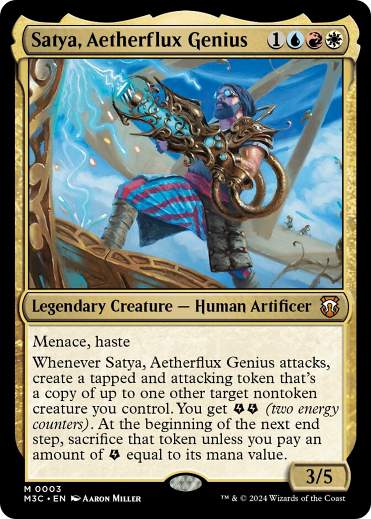 Satya, Aetherflux Genius [Modern Horizons 3 Commander] | Grognard Games